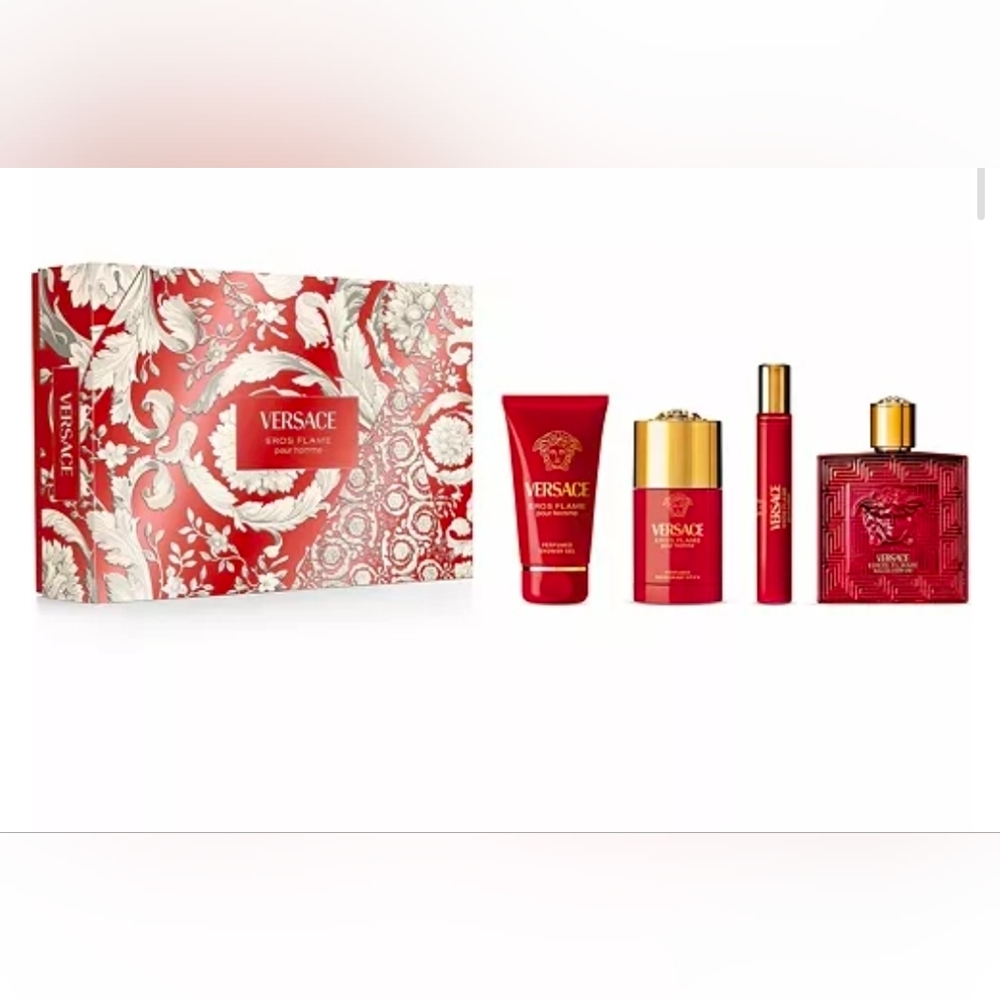 Versace Eros Flame Red and Gold Set MEN